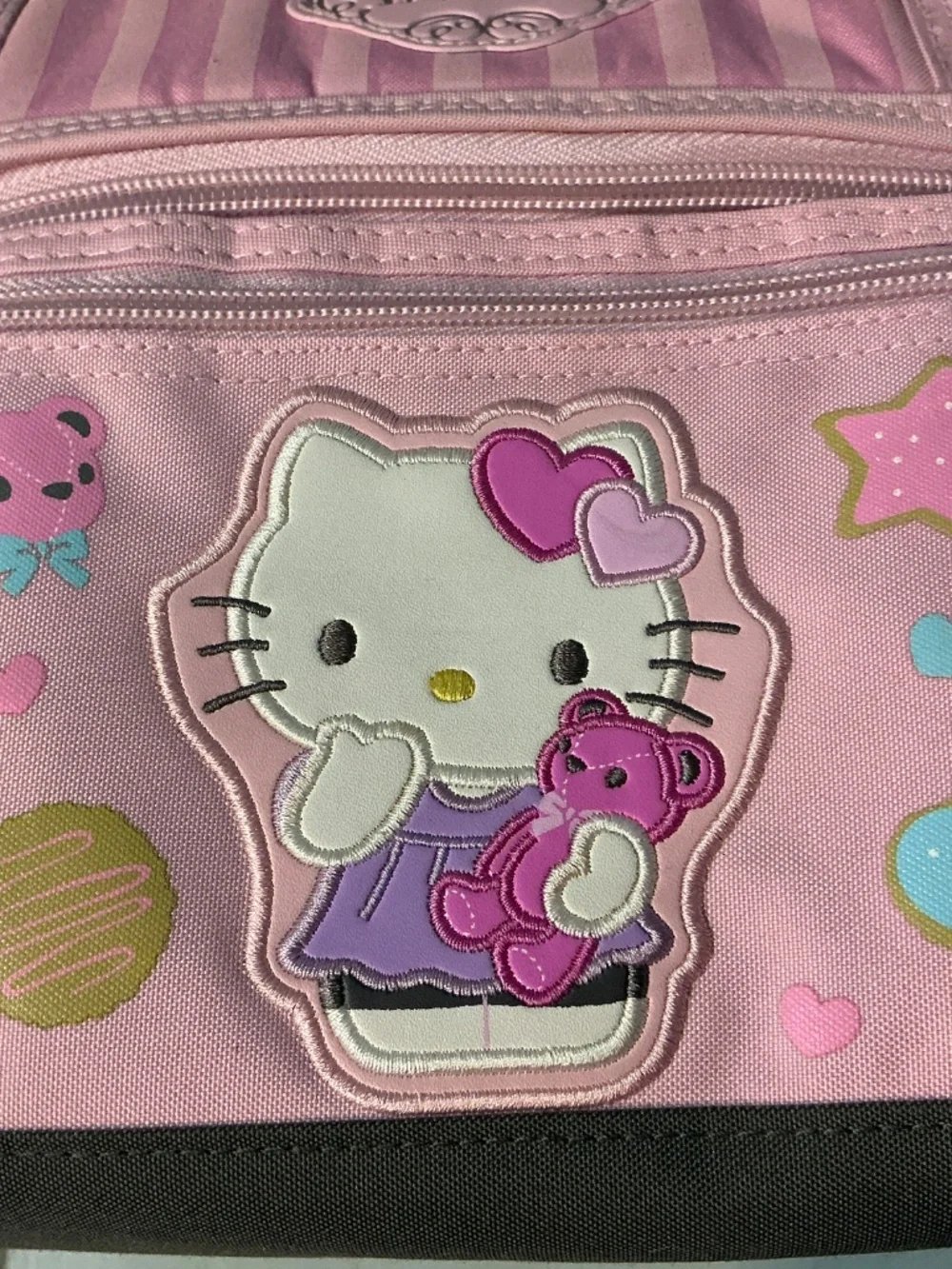Vintage Sanrio Hello Kitty Insulated Lunch Bag Pink Shoulder Lunch Tote Kawaii